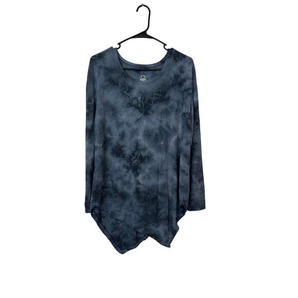 Te Verde Women’s Tie Dye Boho Long Sleeve Sweater Size L Gray Casual Athleisure - Picture 1 of 7